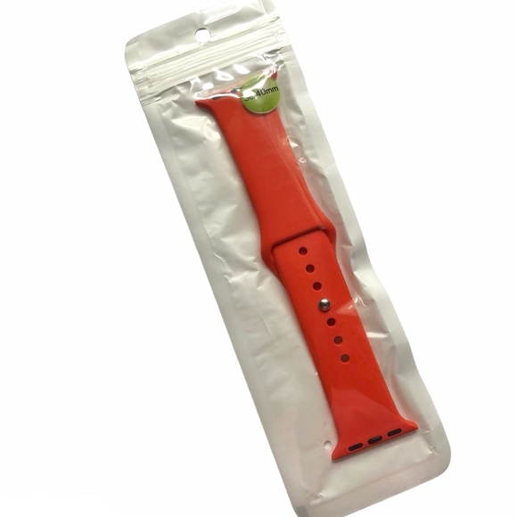 5/$20 NEW ORANGE Silicone Sport Band Apple Watch 38/40/41mm S/M - Picture 6 of 7